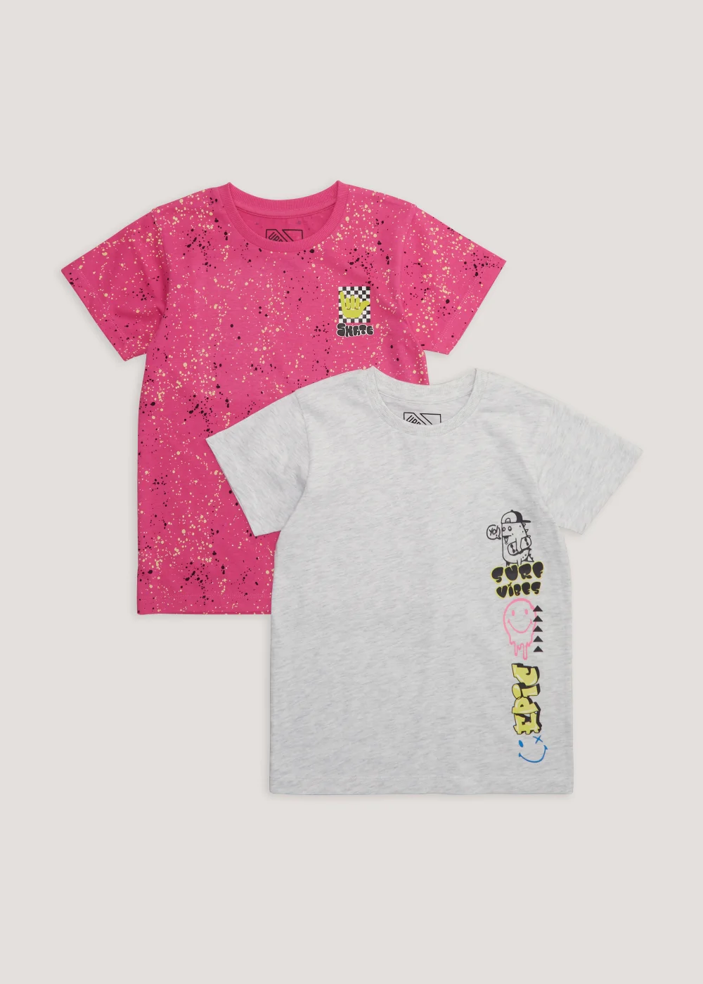 Boys 2 Pack Pink Epic T-Shirts (4-13yrs) - Age 4 Years Image 1