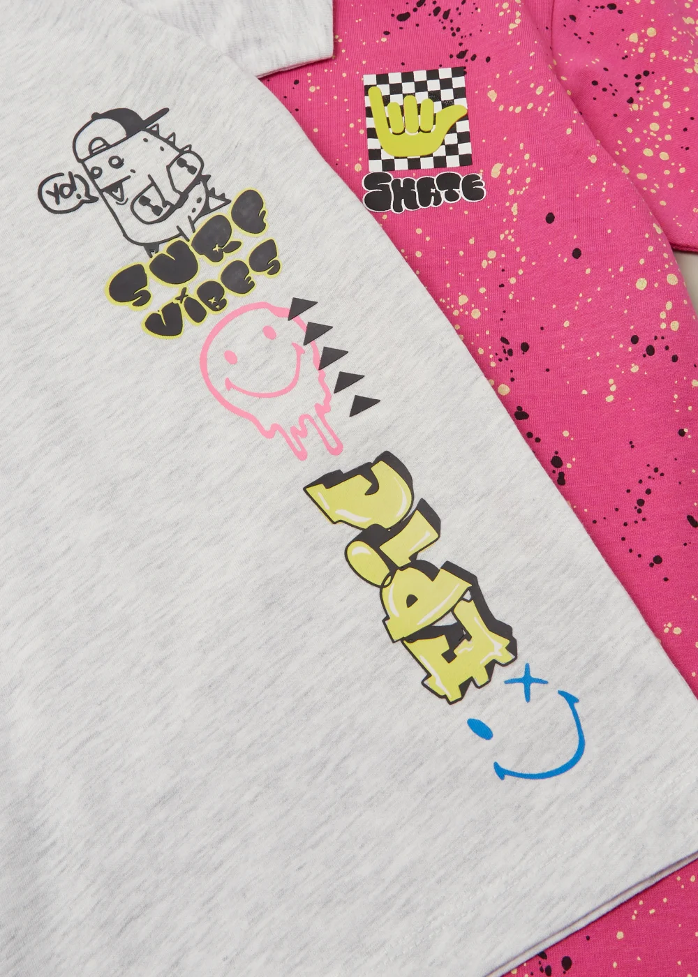 Boys 2 Pack Pink Epic T-Shirts (4-13yrs) - Age 4 Years Image 2