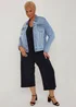 Papaya Curve Black Plisse Cropped Trousers - 18 Image 4