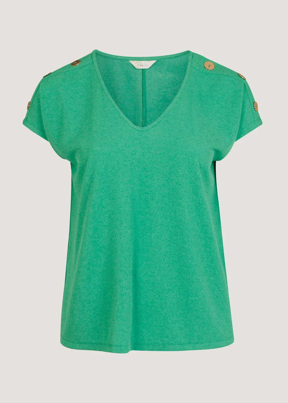 Papaya Curve Green Button T-Shirt - Size 18 Image 4