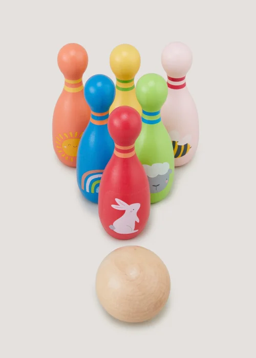 Kids Wooden Skittles Image 2