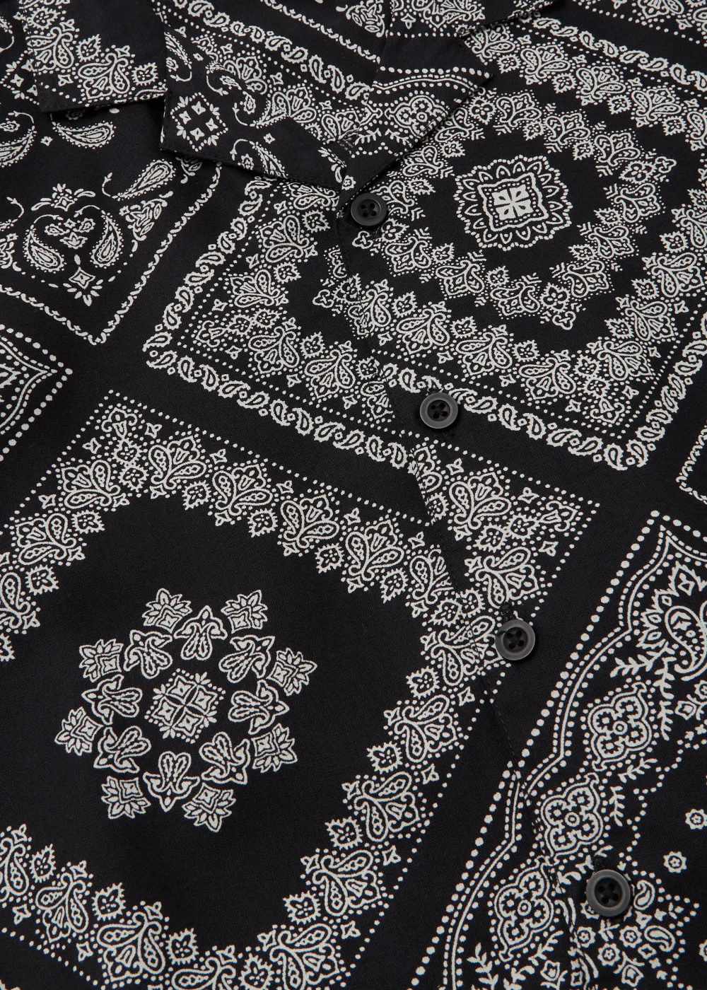 Boys Mini Me Black Bandana Print Shirt & Shorts Co-Ord Set (4-13yrs) - Age 4 Years Image 2