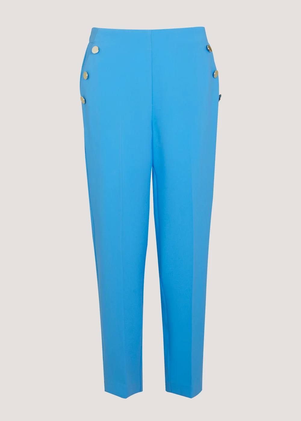 Be Beau Blue Crepe Trousers - 8 Image 5