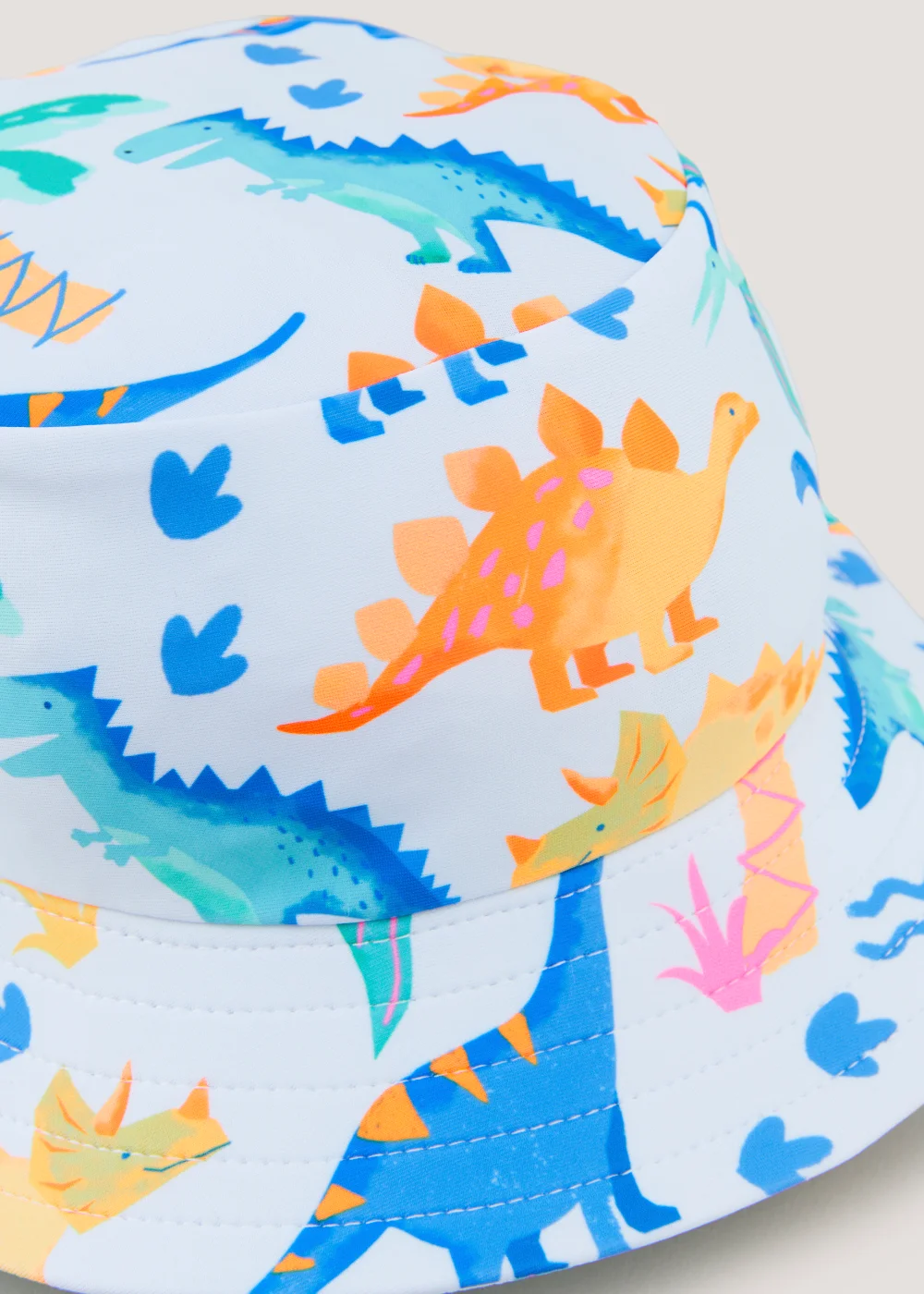 Boys Blue Dinosaur Swimming Bucket Hat (6mths-6yrs) - Age 6 - 12 Months Image 2