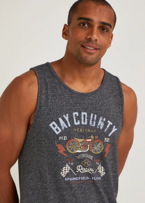 Grey Bay County Vest Top - Small Image 3