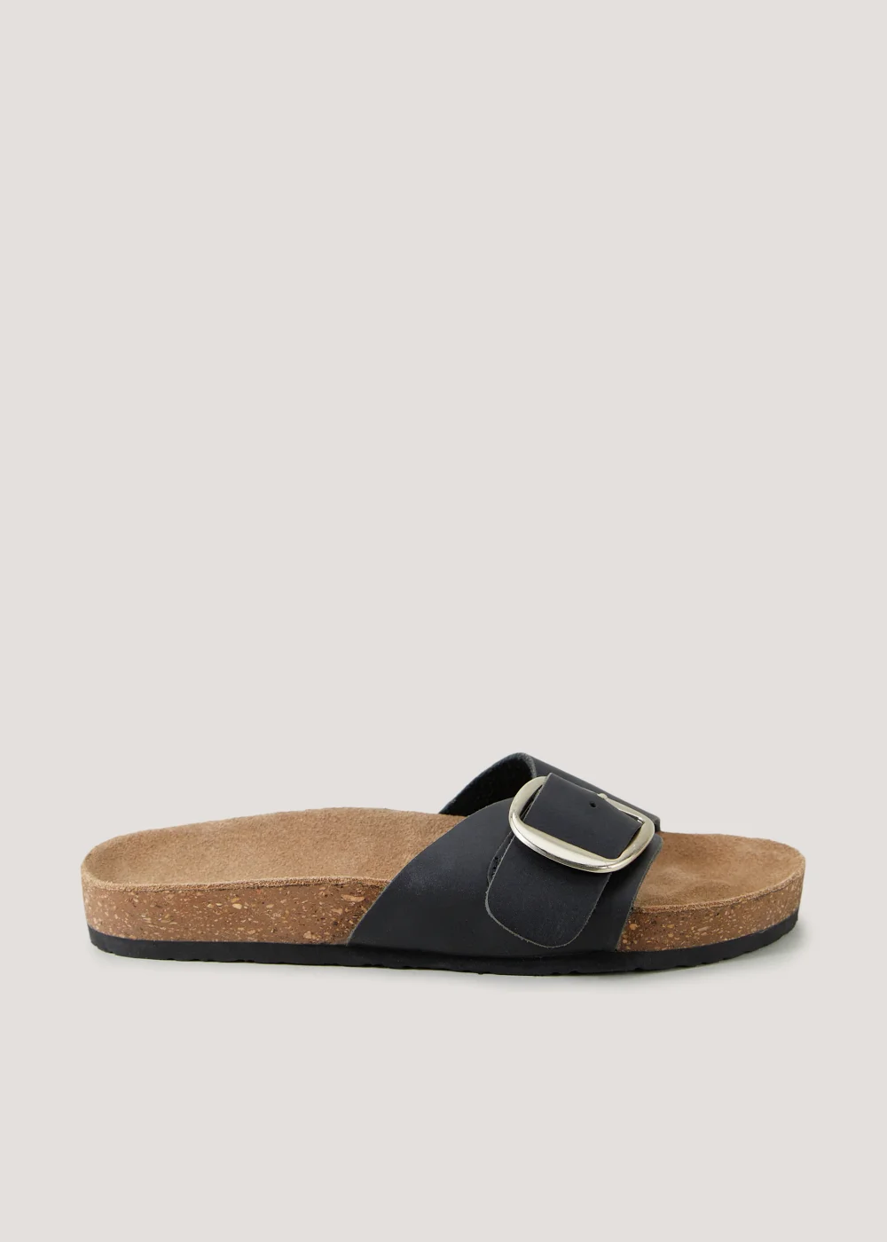 Black Single Stap Footbed Sandals - Size 3 Image 1