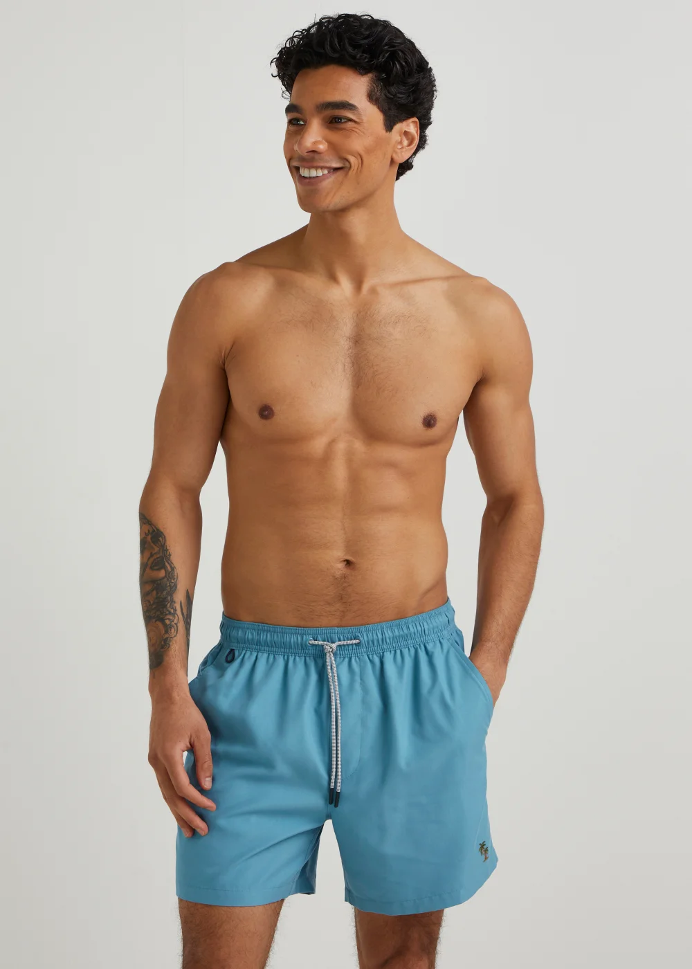 Blue Essential Swim Shorts - S Image 1