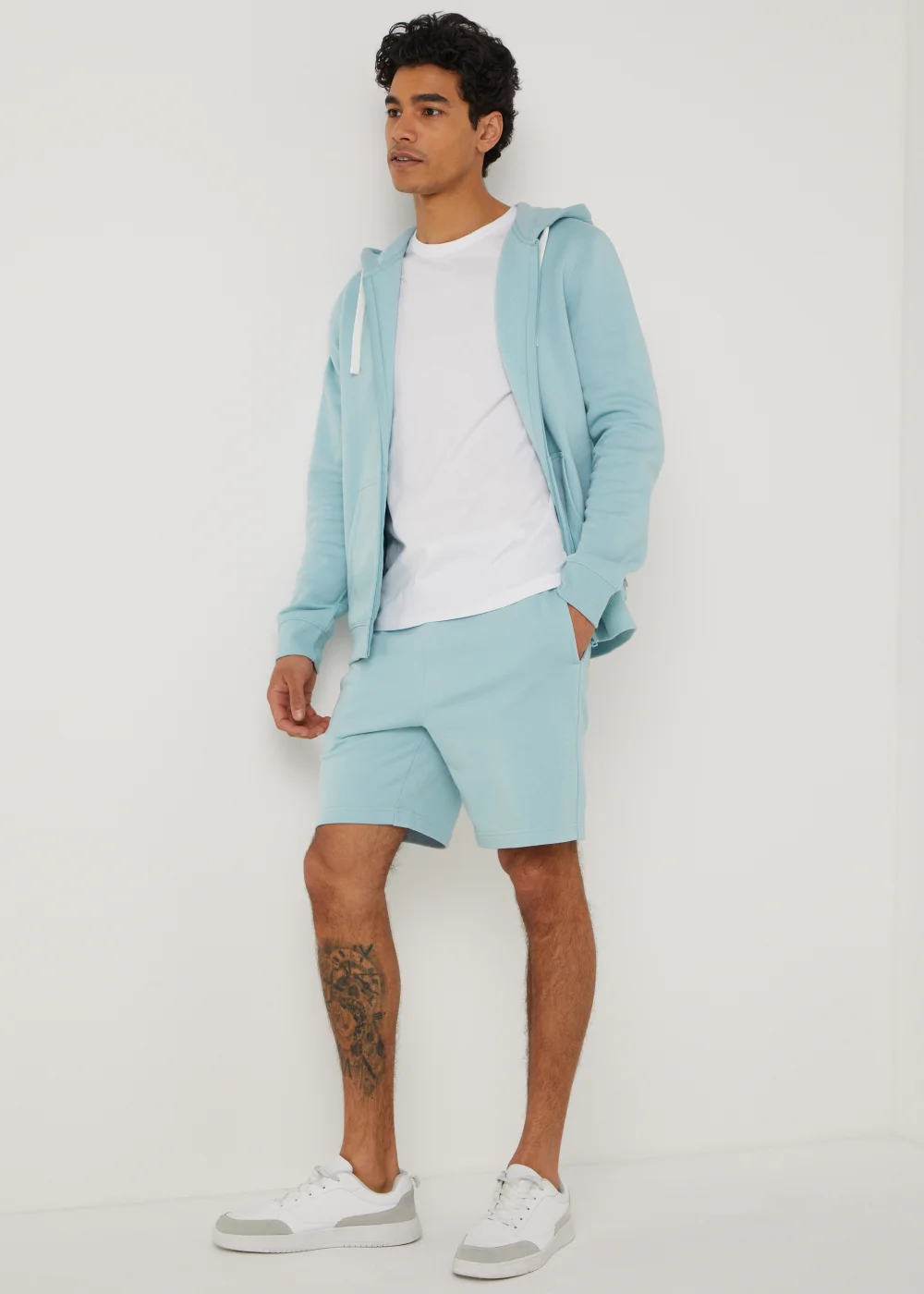 Light Blue Essential Jogger Shorts - XS Image 4