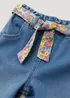 Girls Midwash Jeans with Headband Set (9mths-6yrs) - Age 9 - 12 Months Image 2