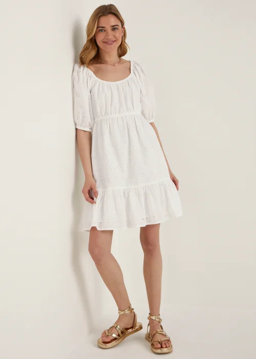 White Schiffley Mini Dress - 8 Image 4
