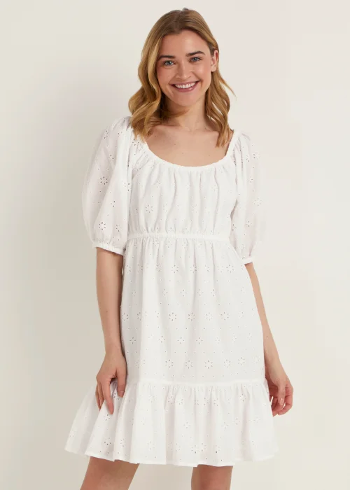 White Schiffley Mini Dress - 8 Image 1