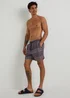 Brown Tribal Print Swim Shorts - S Image 3