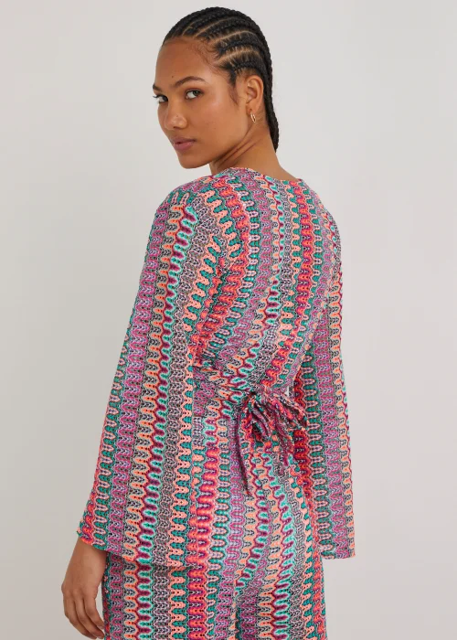 Be Beau Zigzag Knitted Crop Top - Extra small Image 2