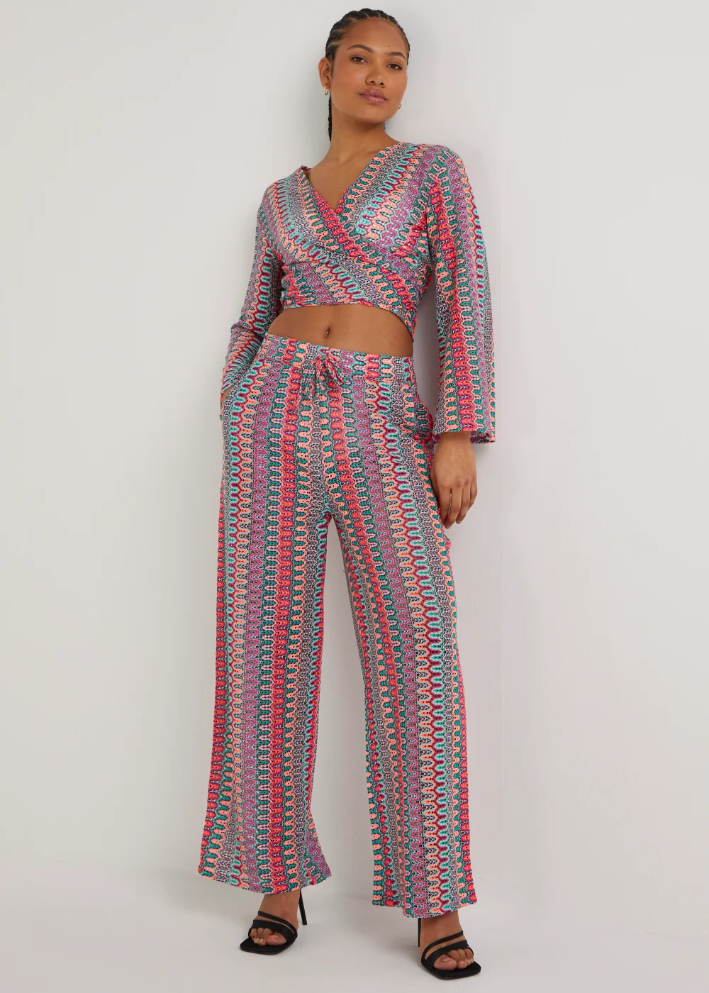 Be Beau Zigzag Knitted Crop Top - Extra small Image 4
