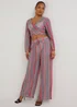 Be Beau Multicoloured Knitted Wide Leg Trousers - Extra small Image 1