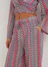 Be Beau Multicoloured Knitted Wide Leg Trousers - Extra small Image 3