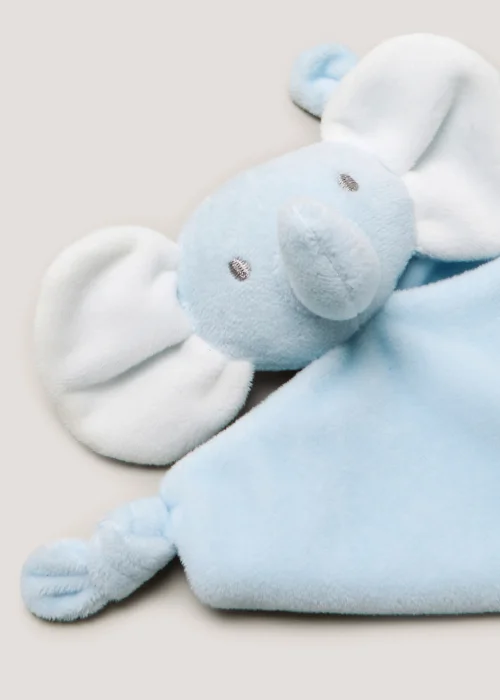Blue Elephant Baby Comforter - One Size Image 2