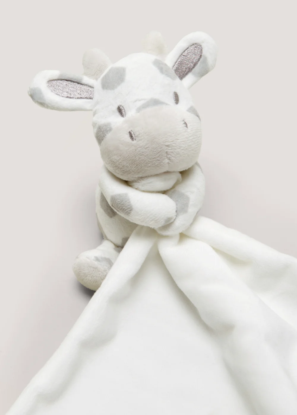 Cream Giraffe Baby Comforter - One Size Image 2