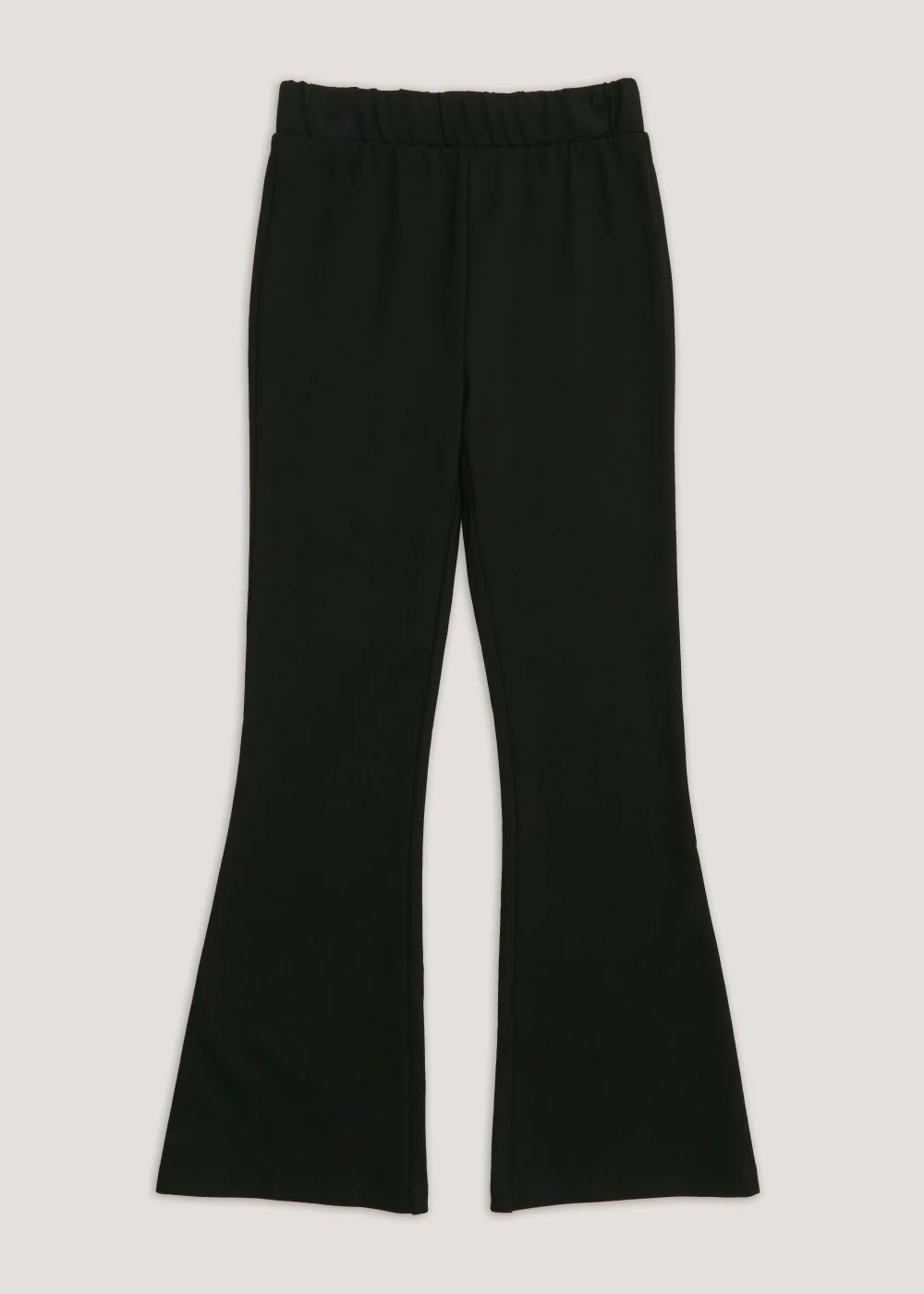 Girls Black Stretch Flared School Trousers (8-16yrs) - 8 Yrs Image 1