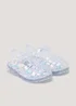 Girls Silver Glitter Jelly Sandals (Younger 4-12) - Size 4 Infants Image 1