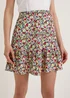 Multicoloured Floral Crinkle Jersey Mini Skirt - Size 8 Image 3