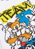 Kids White Sonic the Hedgehog Graffiti Print T-Shirt (5-12yrs) - Age 5 Years Image 2