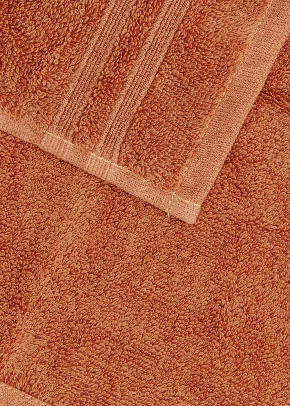 4 Pack Orange 100% Egyptian Cotton Face Cloths Image 2