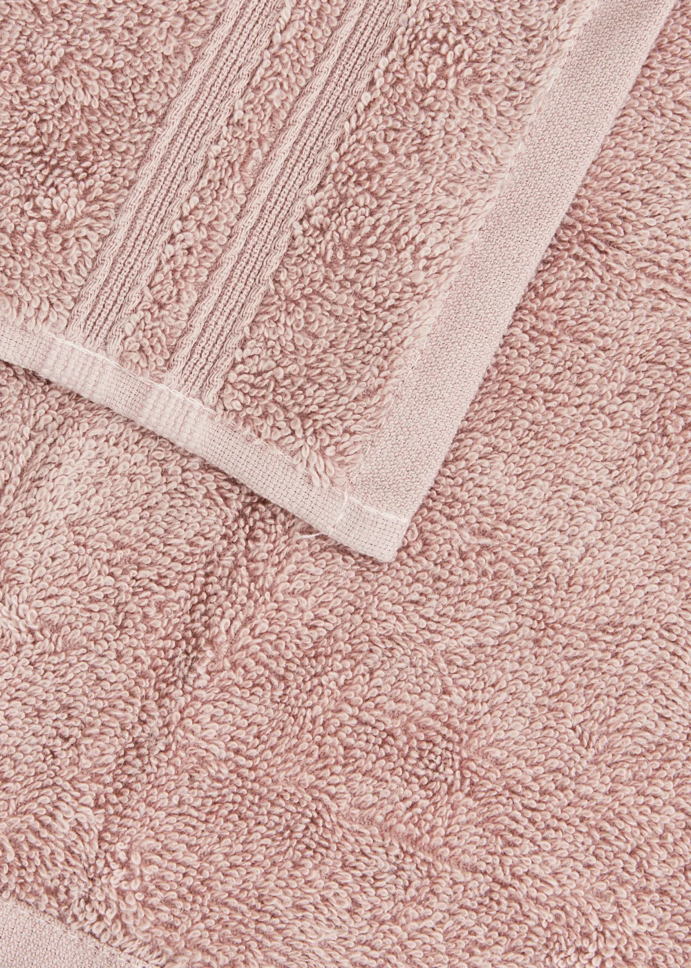 4 Pack Dusky Pink 100% Egyptian Cotton Face Cloths Image 2