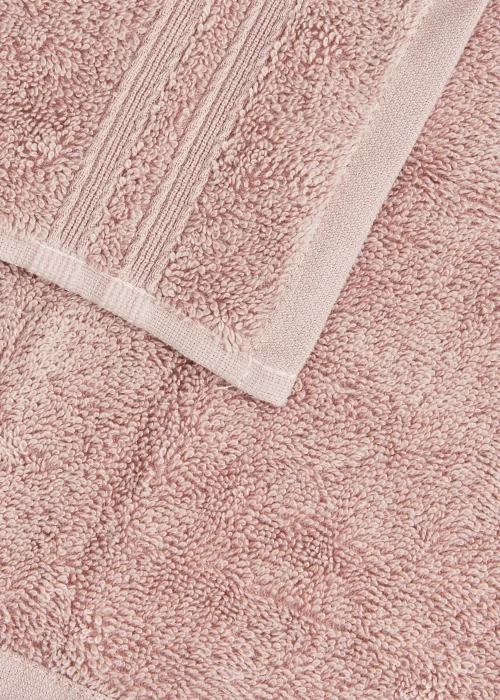 4 Pack Dusky Pink 100% Egyptian Cotton Face Cloths Image 2