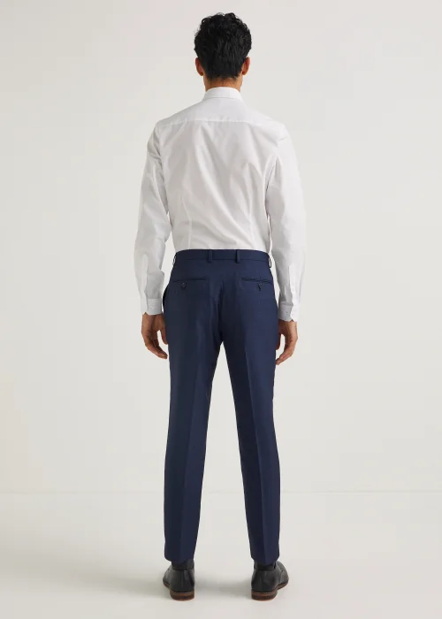 Taylor & Wright Cooper Navy Slim Fit Suit Trousers - 32 Waist 29 Leg Image 2