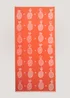 Pink Pineapple Beach Towel (150cm x 70cm) Image 1