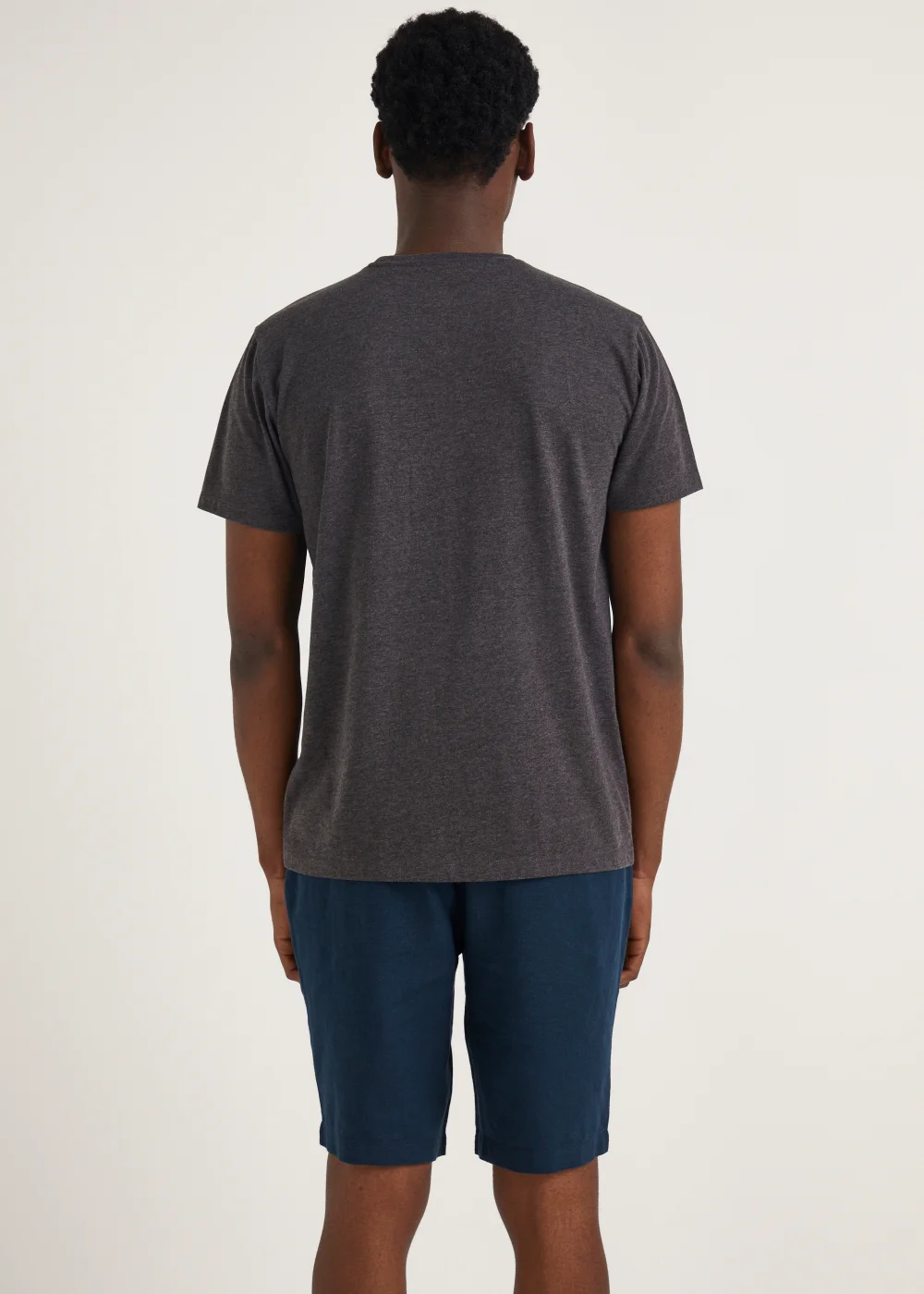 Navy Linen Blend Shorts - S Image 2