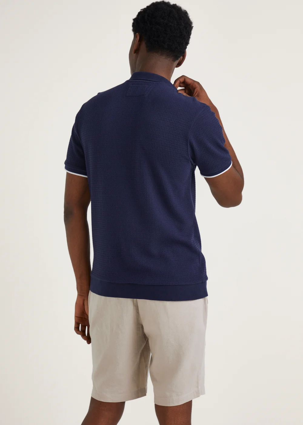 Stone Linen Blend Shorts - S Image 2