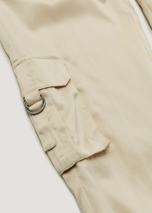 Girls Candy Couture Cream Satin Co-Ord Trousers (9-16yrs) - Age 9 Years Image 2