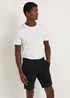 Black Straight Fit Chino Shorts - 30 Image 1