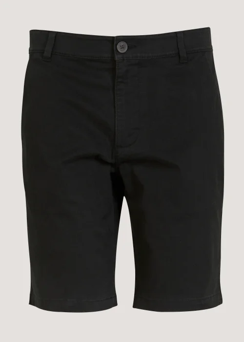 Black Straight Fit Chino Shorts - 30 Image 5
