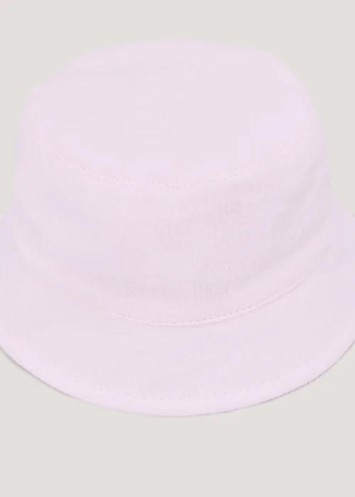 Girls Pink Sun Hat (Newborn-24mths) - Age 0 - 3 Months Image 2