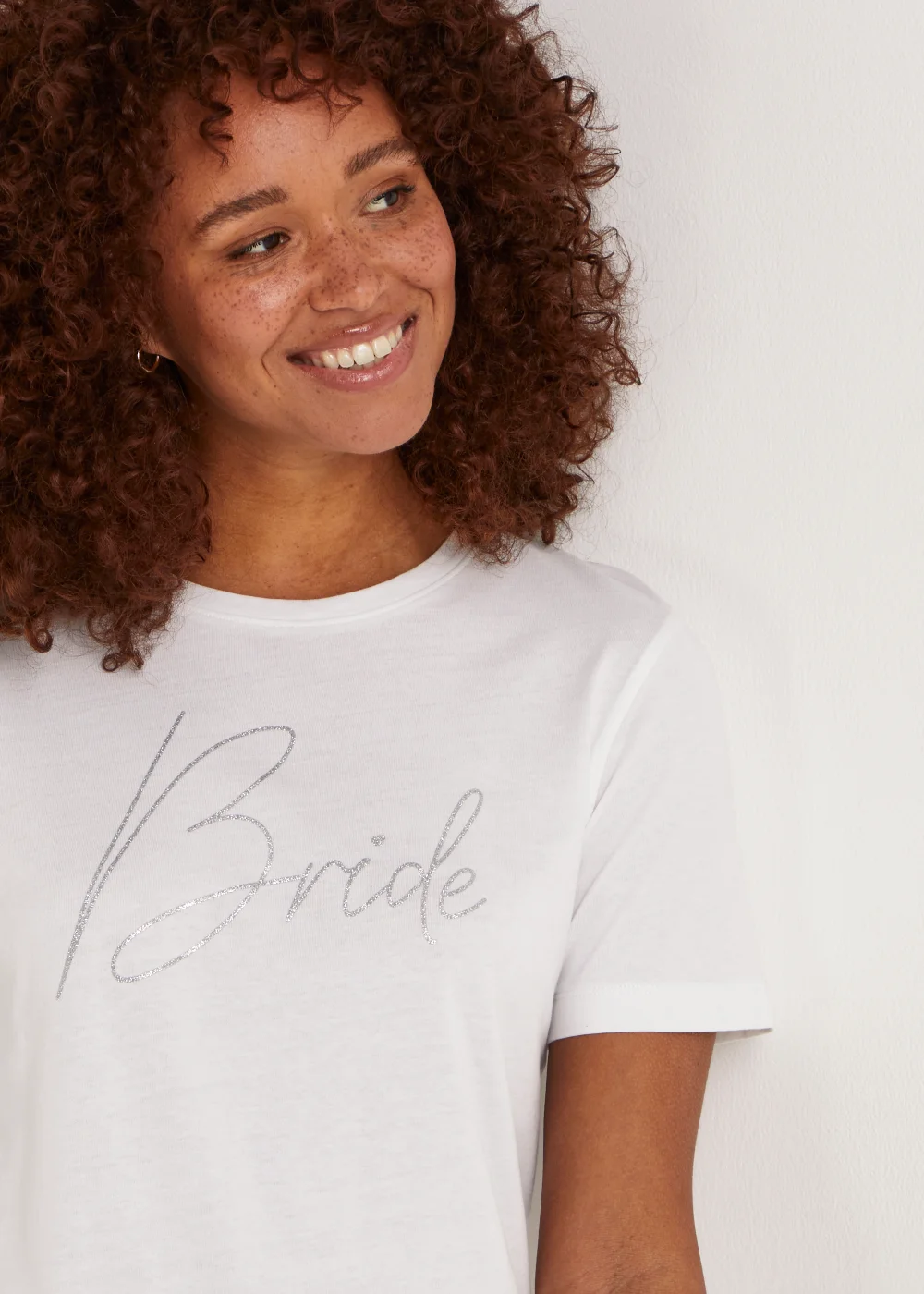 White & Black Bride Pyjama Set - Small Image 3