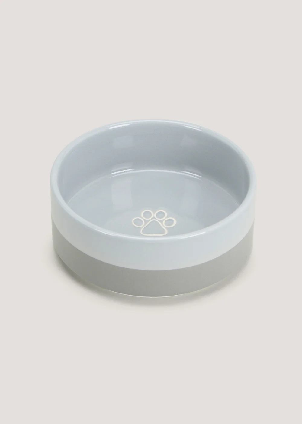 Grey Ceramic Pet Bowl (15cm) Image 1