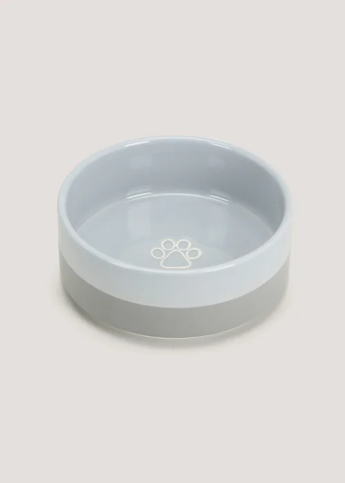 Grey Ceramic Pet Bowl (15cm) Image 1