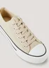Natural Platform Canvas Shoes - Size 3 Image 2