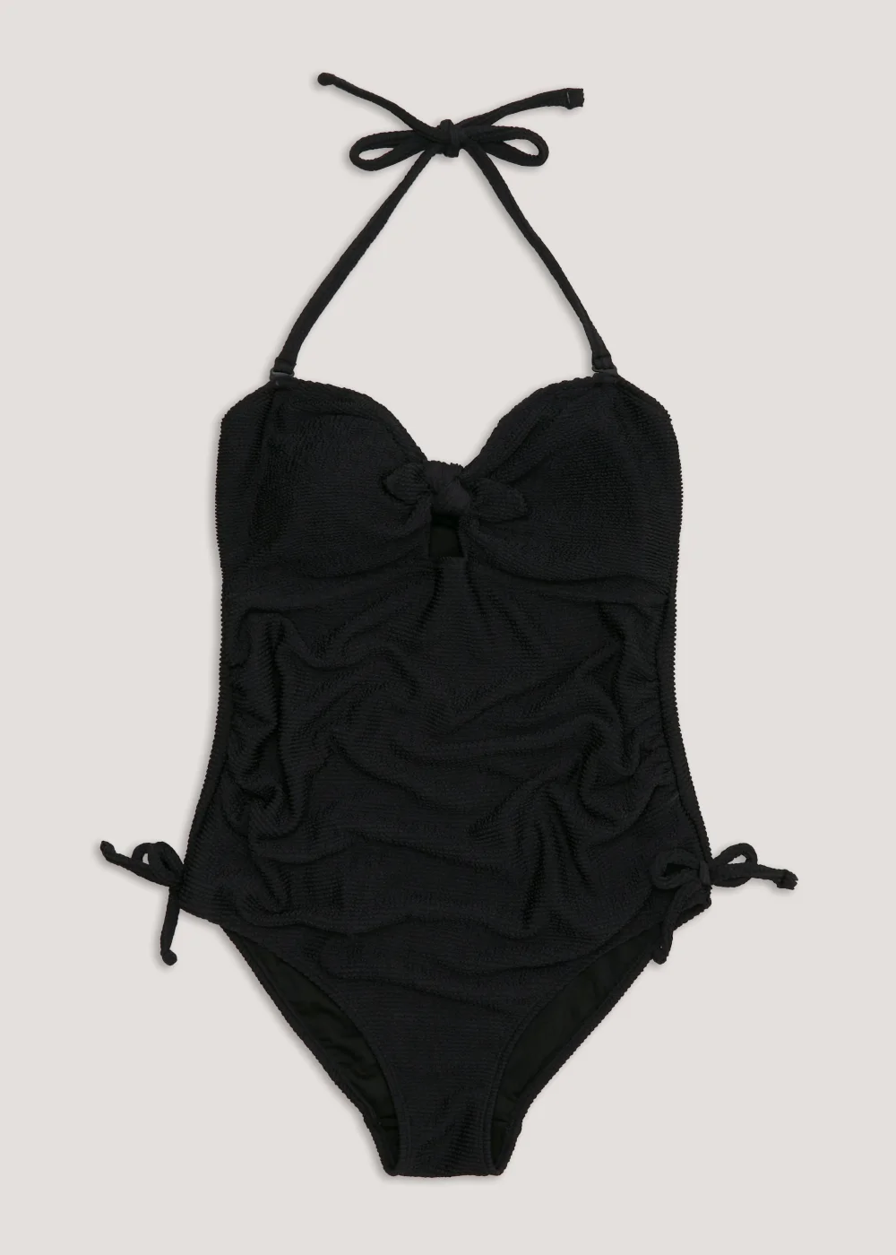 Maternity Black Crinkle Swimsuit - 8 Image 1