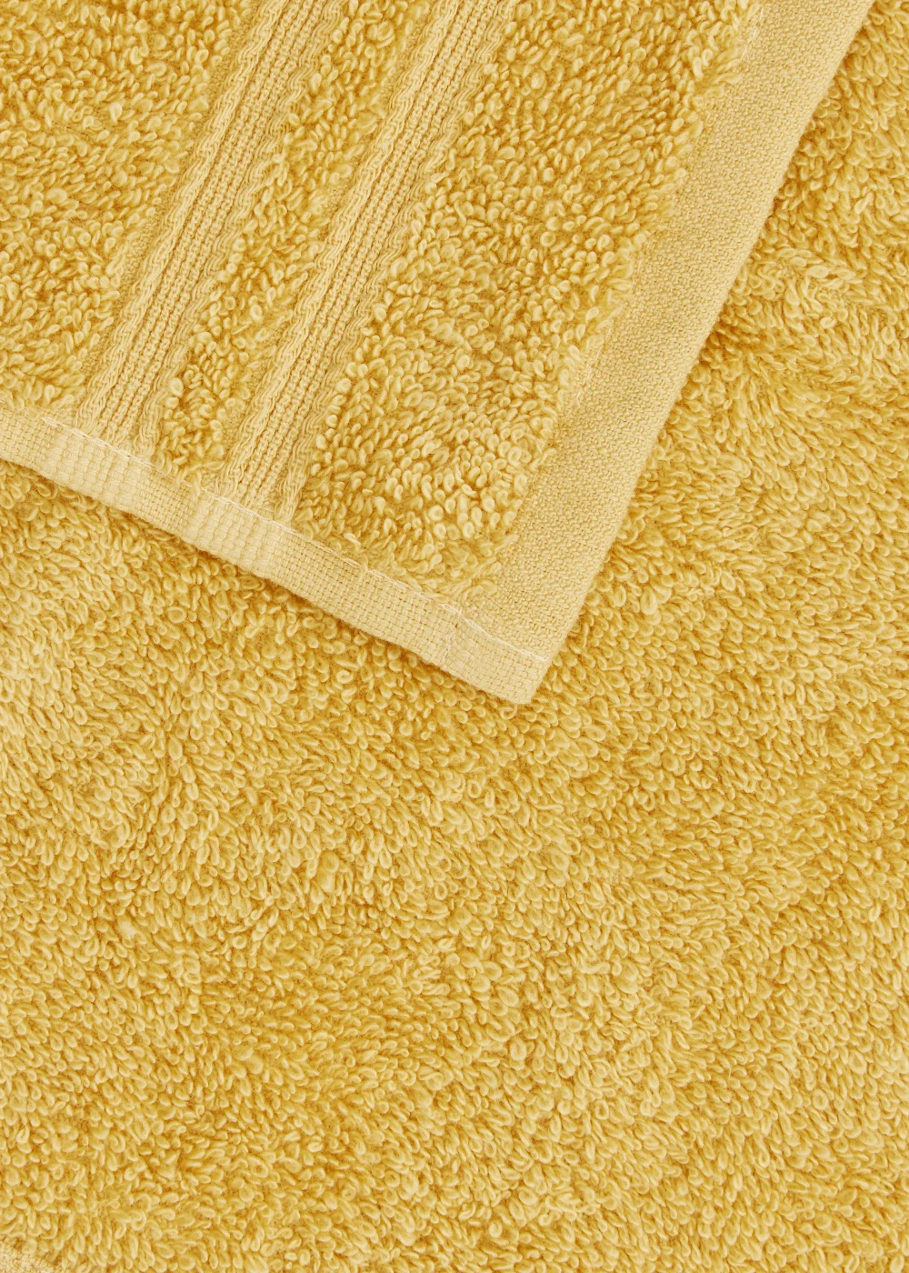 4 Pack Yellow 100% Egyptian Cotton Face Cloths Image 2