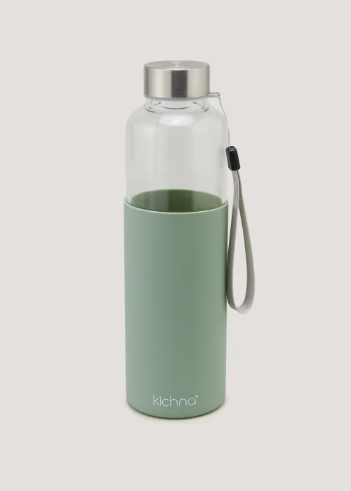 Green Silicone Water Bottle (23cm x 6.5cm) Image 1