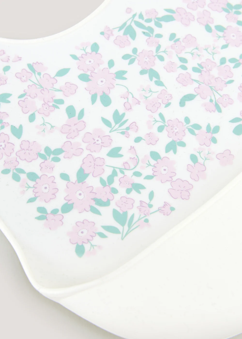 Floral Print Silicone Bib - One Size Image 2