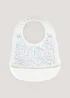 Floral Print Silicone Bib - One Size Image 1