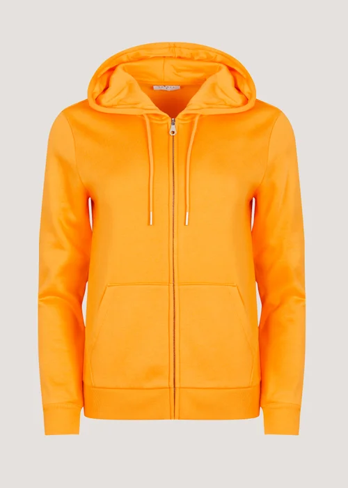 Orange Zip Up Hoodie - Small Image 1