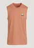 Orange Badge Vest Top - Small Image 5