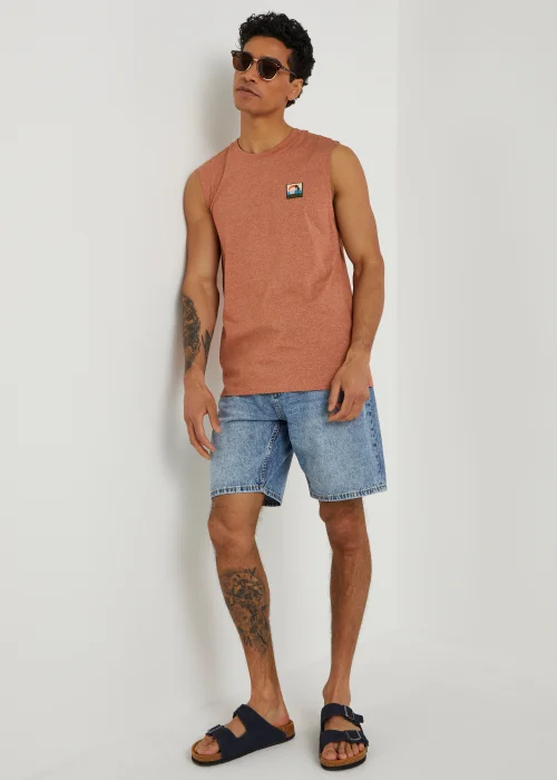 Orange Badge Vest Top - Small Image 4