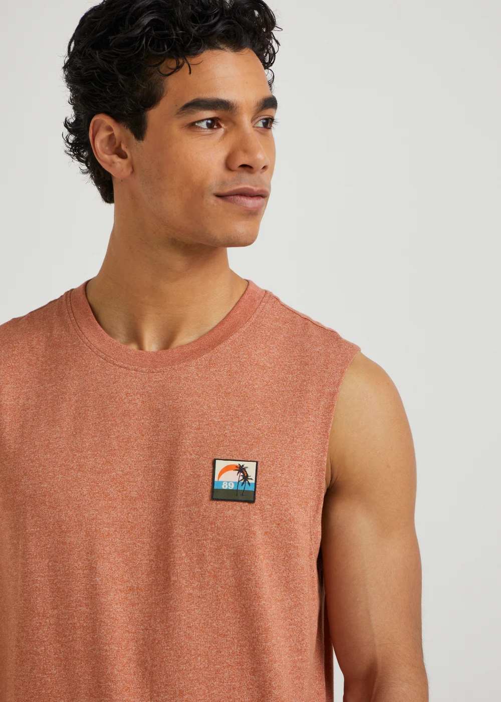 Orange Badge Vest Top - Small Image 3